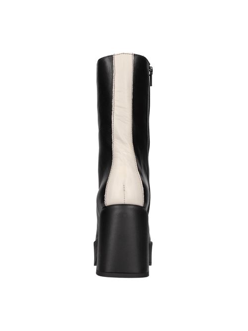 Leather ankle boots PATRIZIA BONFANTI | TRACY DREAMERCREMA-NERO